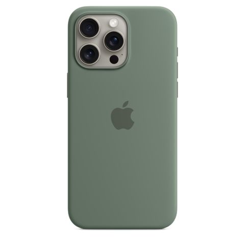 iPhone 15 Pro Max MagSafe 矽膠保護殼 - 松柏色