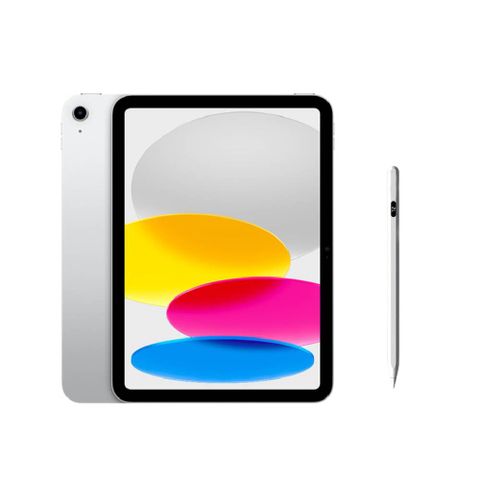 Apple 第十代 iPad 10.9吋 64G WiFi 銀色 (MPQ03TA/A)+電量顯示磁力吸附觸控筆