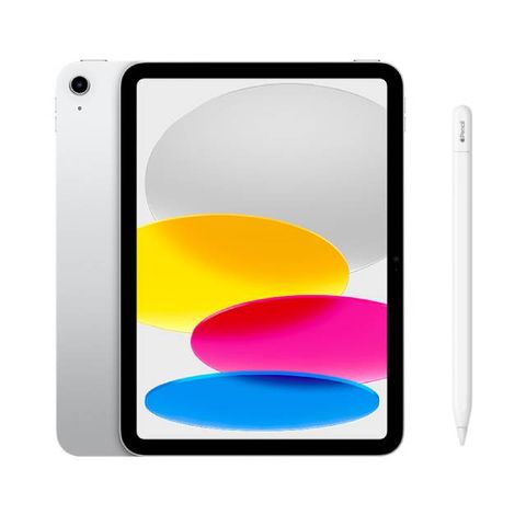 Apple 第十代 iPad 10.9吋 64G WiFi 銀色 (MPQ03TA/A)+Apple Pencil (USB-C)