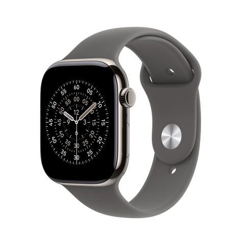 Apple Watch Series 11 GPS + LTE 46mm 原色 錶殼搭配 石灰色運動錶帶