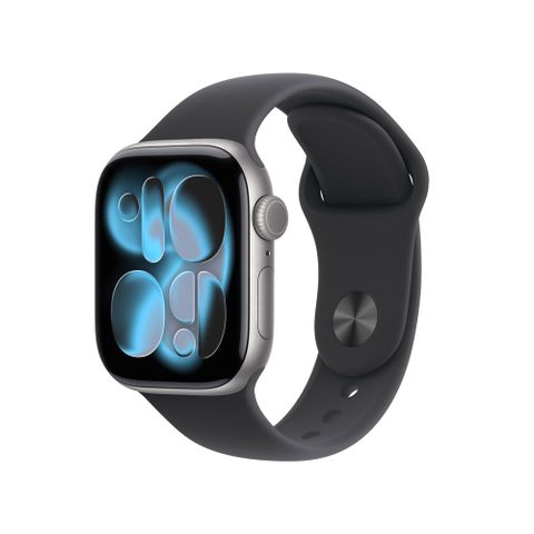 Apple Watch Series 11 GPS + LTE 42mm 太空灰色 鋁金屬 錶殼搭配 黑色 運動錶帶