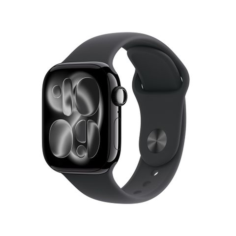 Apple Watch Series 11 GPS + LTE 42mm 曜石黑色 鋁金屬 錶殼搭配 黑色 運動錶帶