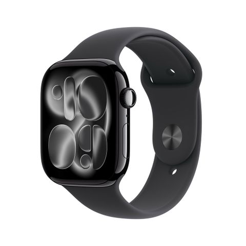 Apple Watch Series 11 GPS + LTE 46mm 曜石黑色 鋁金屬 錶殼搭配 黑色 運動錶帶