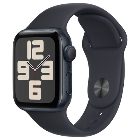 Apple Watch SE (GPS) 44mm 午夜色鋁金屬錶殼；午夜色運動型錶帶 M/L