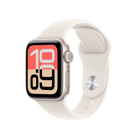 Apple Watch SE 3 GPS 44mm 星光色 鋁金屬錶殼 搭配 星光色 運動錶帶