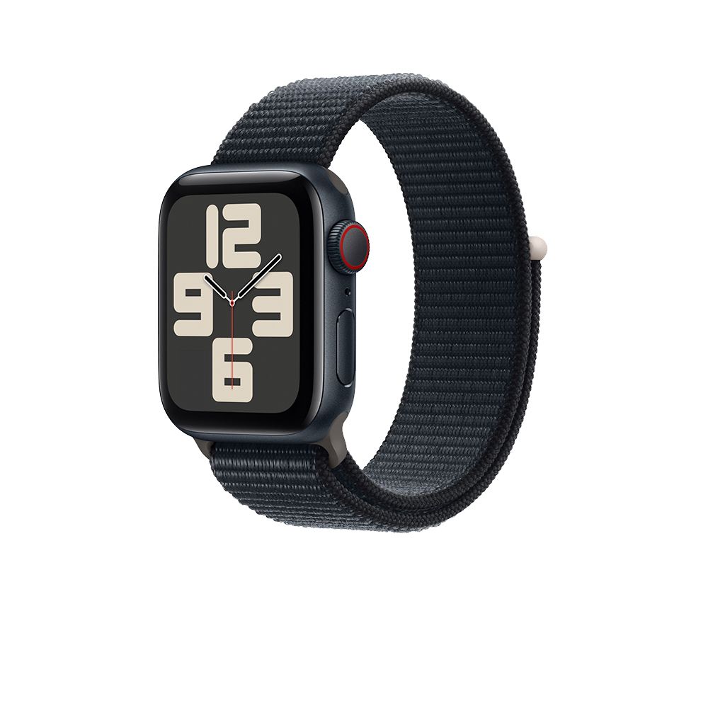 Apple Watch SE 40mm (GPS+Cellular)午夜色鋁金屬錶殼；午夜色運動型錶