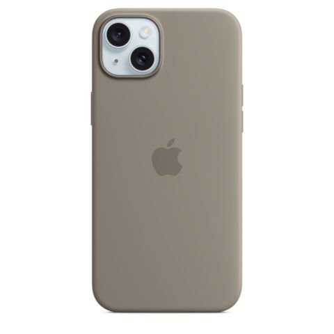 iPhone 15 Plus MagSafe 矽膠保護殼 - 陶土色
