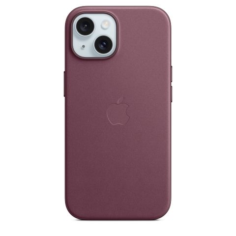 買再送Riivan手機掛繩iPhone 15 MagSafe 精細織紋保護殼 - 桑椹色