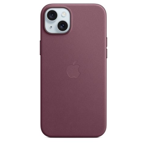 買再送Riivan手機掛繩iPhone 15 Plus MagSafe 精細織紋保護殼 - 桑椹色