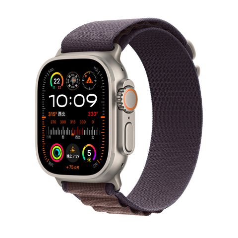 Apple Watch Ultra 2 GPS + Cellular, 49mm 靛青色高山錶環- Small