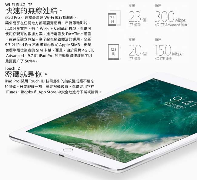 福利品】Apple iPad Pro 9.7 4G 128GB(A1674)-玫瑰金- PChome 24h購物