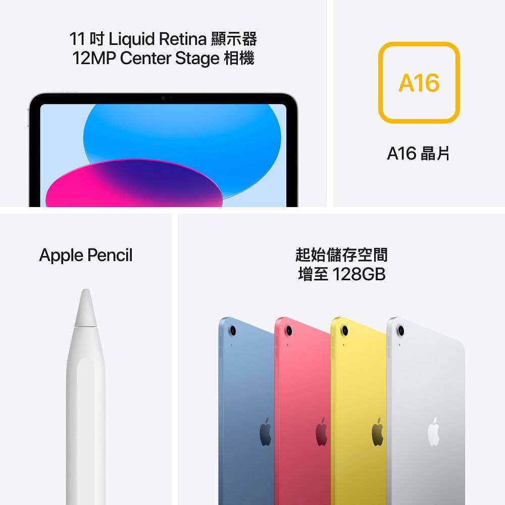 Apple 蘋果 iPad A16 (11代) 128G WiFi