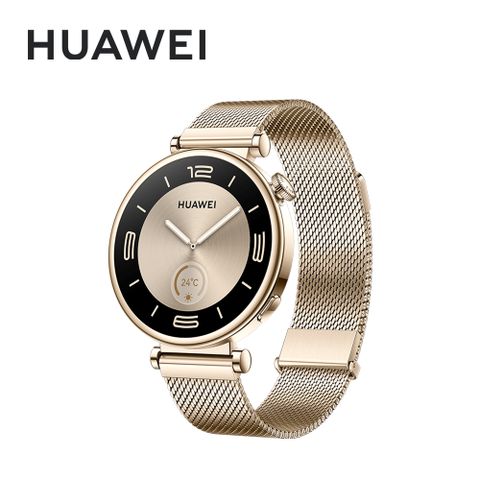 HUAWEI 華為 Watch GT4 41mm GPS運動健康智能時尚手錶 時尚款 - 流光金