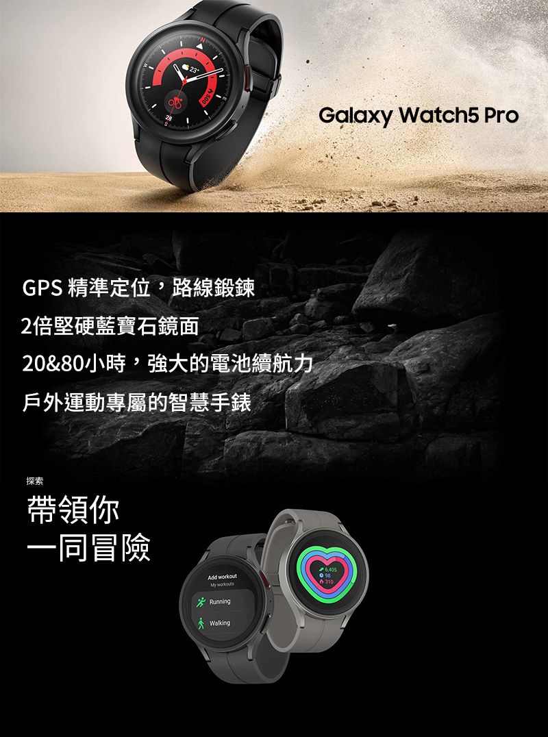 SAMSUNG Galaxy Watch5 Pro SM-R920 45mm (藍牙) - PChome 24h購物