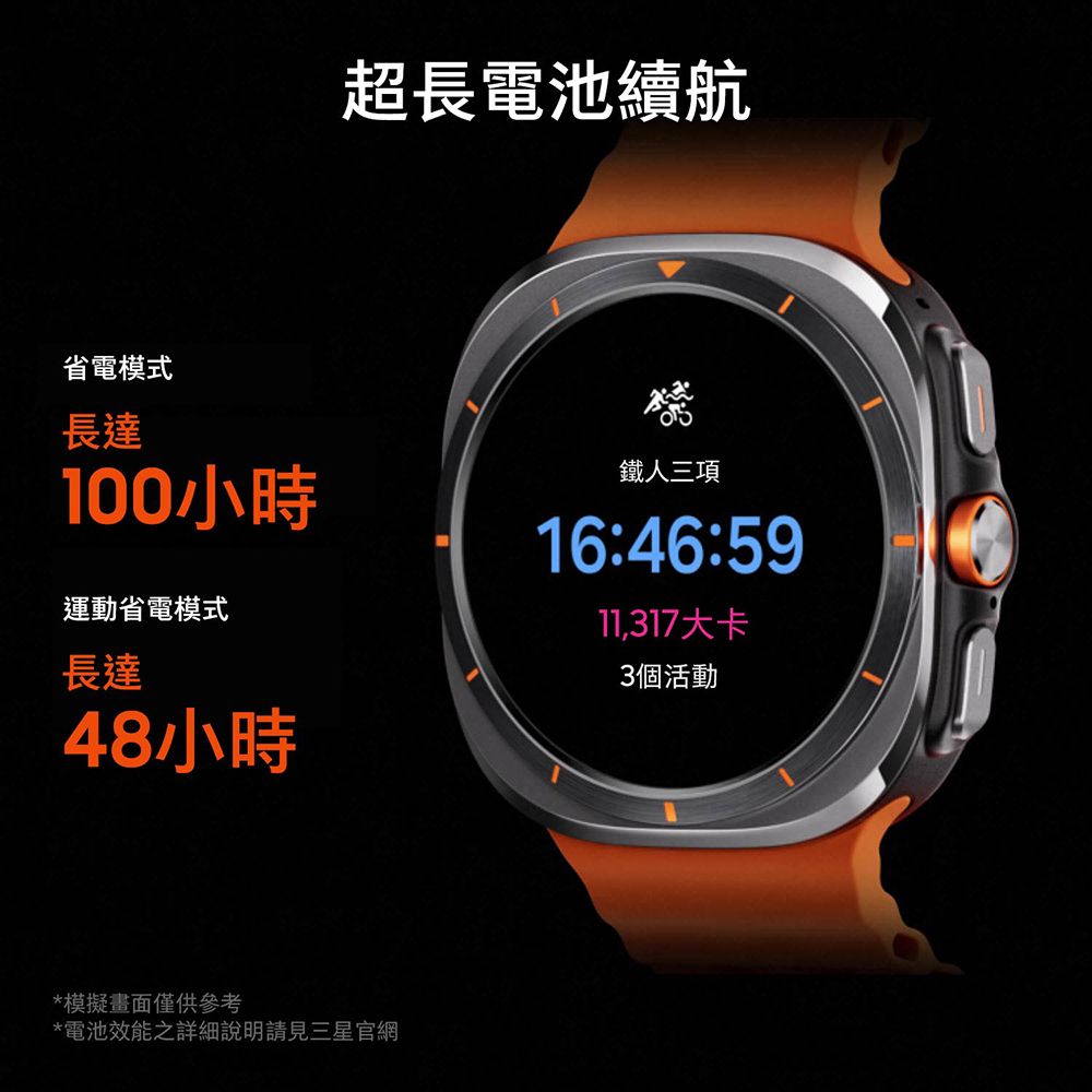 Samsung 三星  Galaxy Watch Ultra SM-L705 47mm (LTE) 不支援 IOS 系統