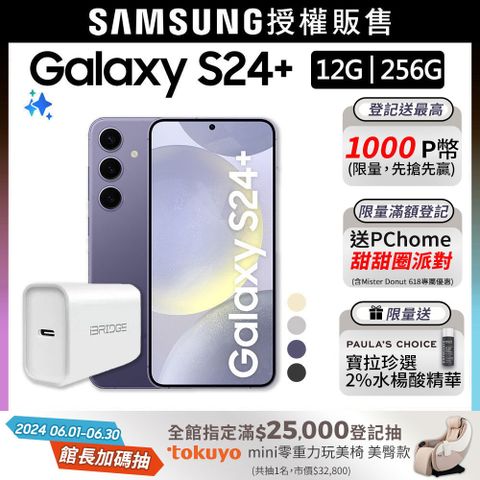 SAMSUNG Galaxy S24+ (12G/256G)-20W快充組