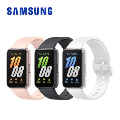 Samsung 三星 Galaxy Fit3 健康智慧手環 (SM-R390) 辰曜銀 / 雲霧粉 / 曜石灰