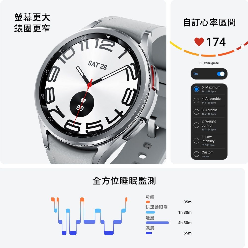 Samsung 三星  Galaxy Watch6 Classic SM-R955 43mm (LTE)