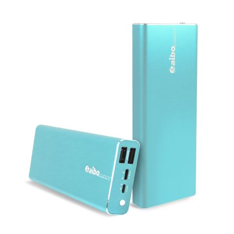 aibo 設計美學 20000Plus Type-C雙向充電 大容量行動電源-藍色