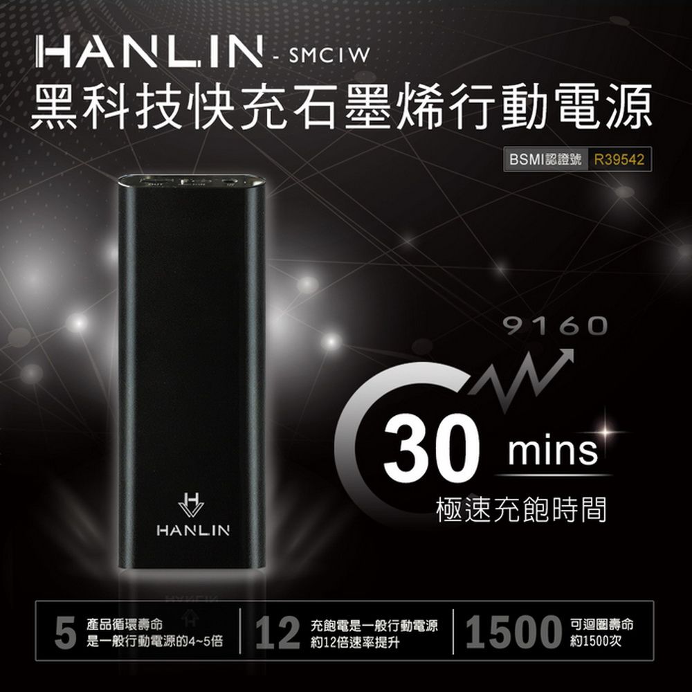 HANLIN SMC1W 極速30分鐘快充行動電源