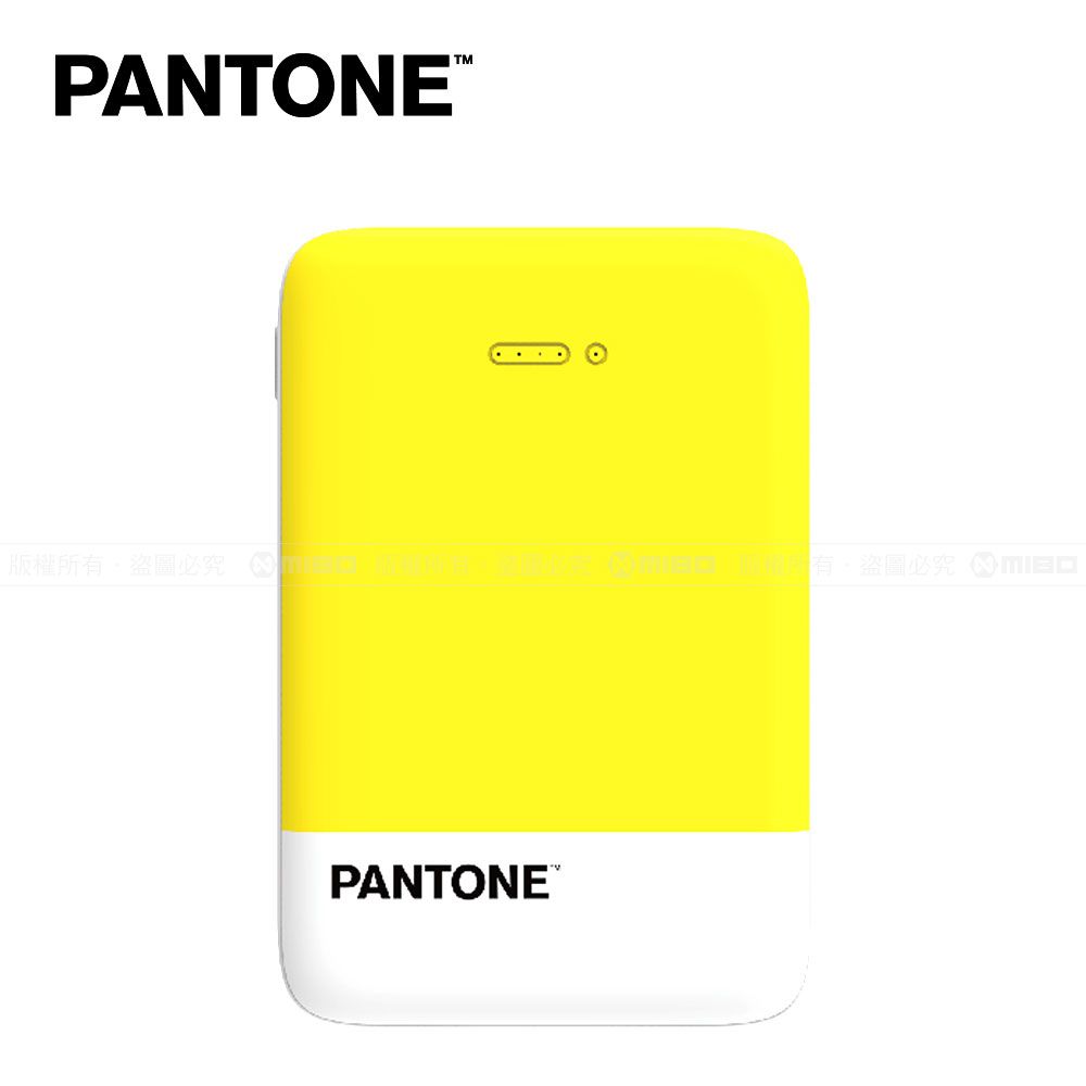 PANTONE  彩通 有線/無線 雙用 行動電源 5000mAh(繽紛黃)