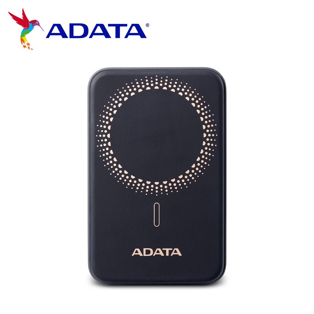 ADATA 威剛  R050 5000mAh 磁吸式 PD/QC 20W高效快充行動電源(黑)