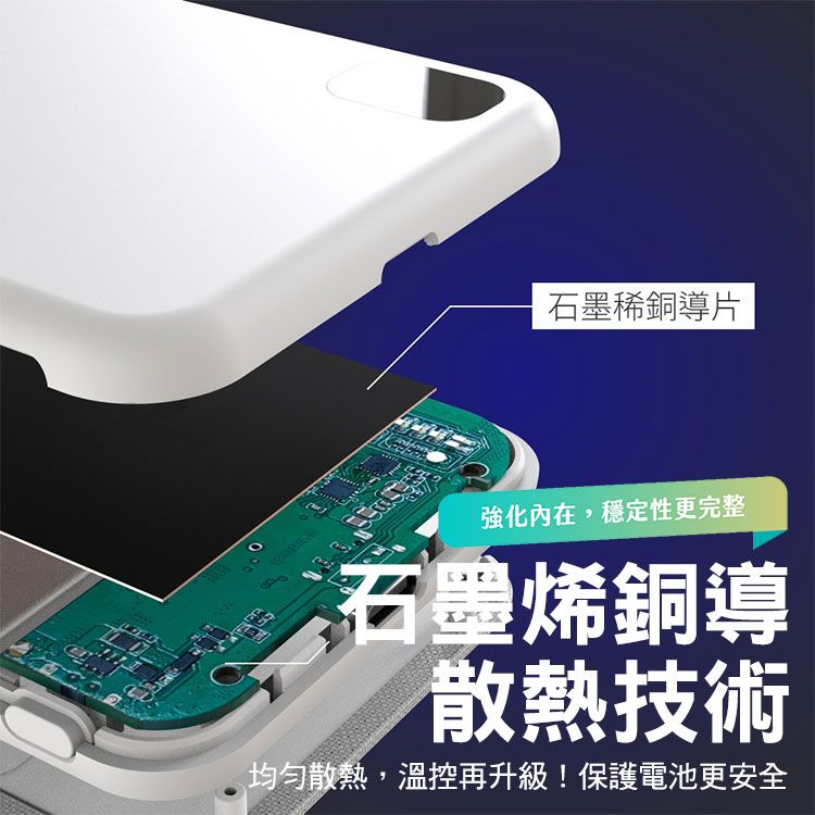 POLYBATT 三用快充石墨烯無線磁吸行動電源5000mAh