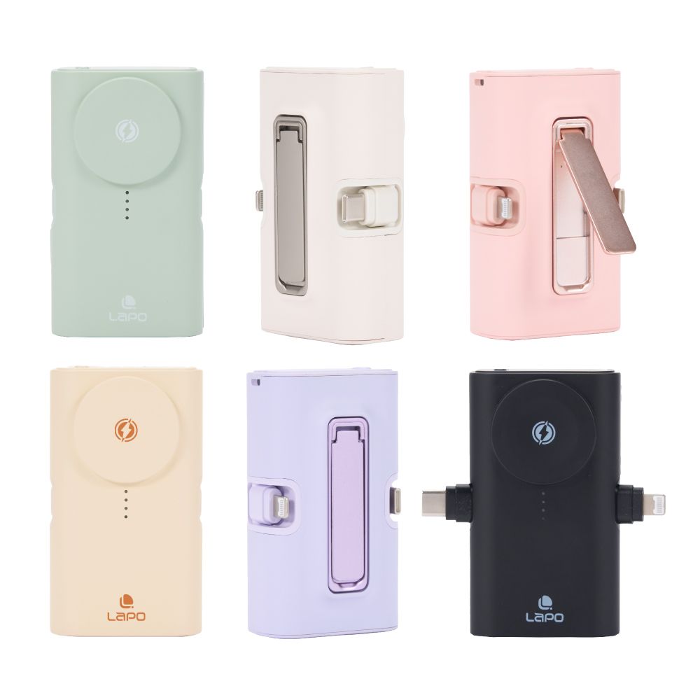 LAPO  全功能快充版 5000mAh(18Wh)口袋行動電源 WT-12CL