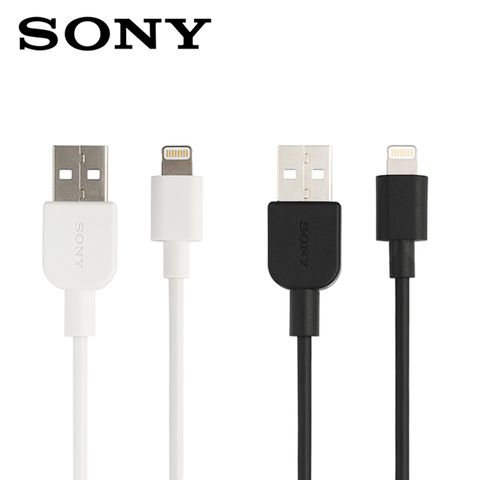 SONY 索尼 2.4A Lightning MFI認證 高速充電傳輸線1M (CP-AL100)