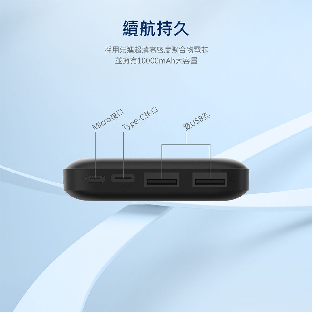 PHILIPS 飛利浦 1+1超值組合 黑金剛磁吸三合一磁吸充電座+10W雙USB行動電源(DLK3540Q+DLP1811)