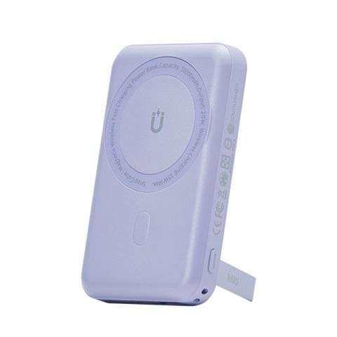 WIWU CUBE磁吸無線充行動電源10000MAH-丁香紫