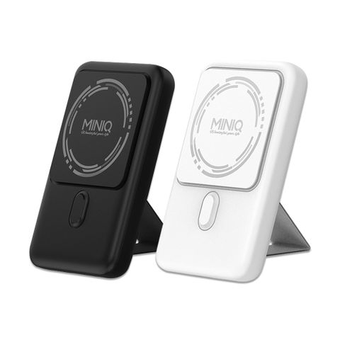 MINIQ 10000 15W快充行動電源 自帶立架 Magsafe磁吸無線充電  台灣製造