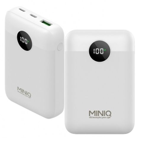 MINIQ 20W超級快充 PD+QC3.0/LED數顯急速充電行動電源(台灣製造)