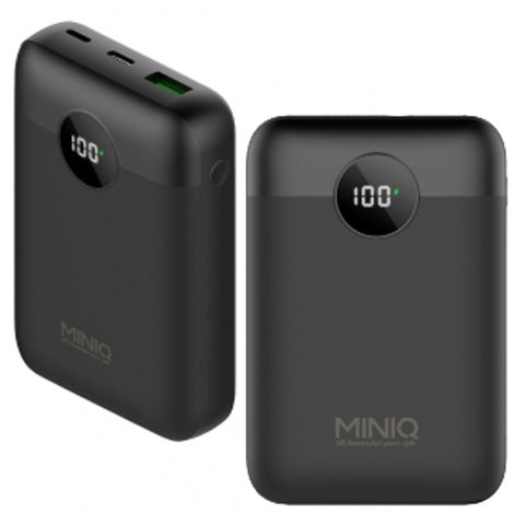 MINIQ 20W超級快充 PD+QC3.0/LED數顯急速充電行動電源(台灣製造)