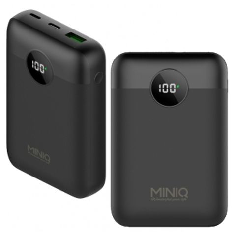 miniQ 20W超級快充 PD+QC3.0/LED數顯急速充電行動電源(台灣製造)