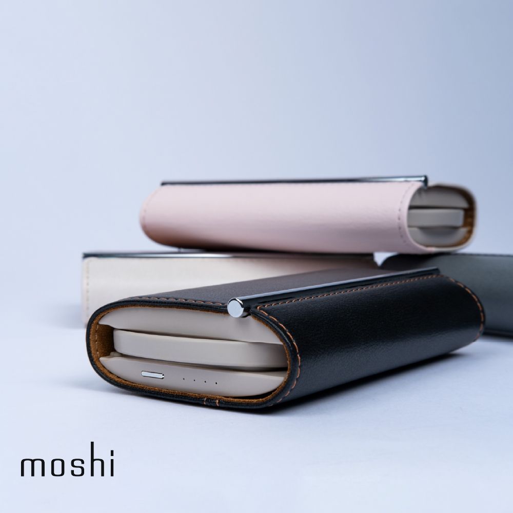 Moshi 摩仕 IonGo 10K Duo 雙向充電帶線行動電源 (USB-C 及 Lightning 雙充電線)