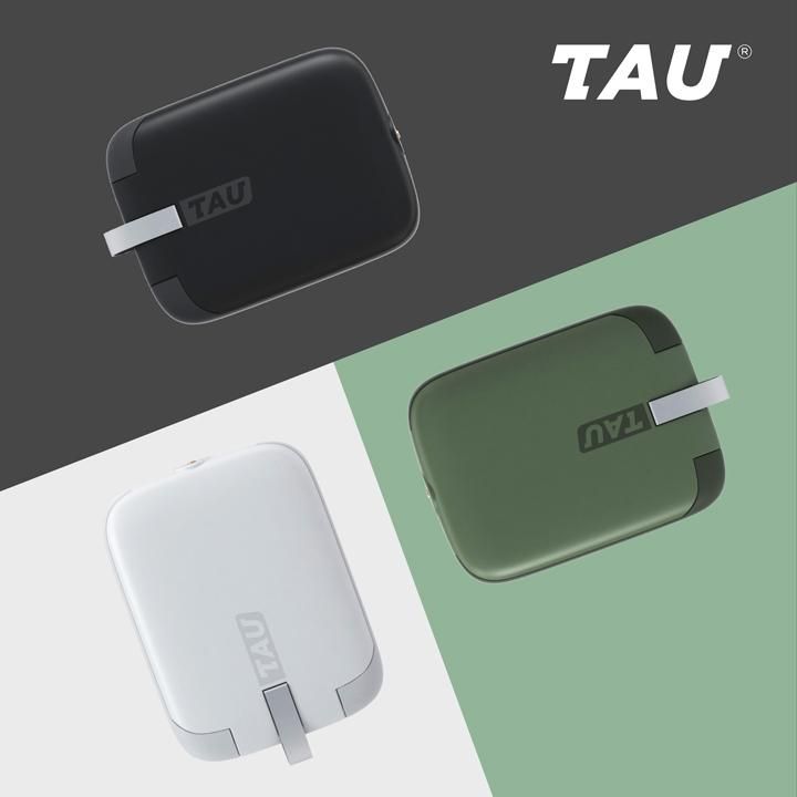 TAU 【瑞士 】三合一磁吸式鑰匙圈行動電源 口袋緊急電源 (霧忍黑)