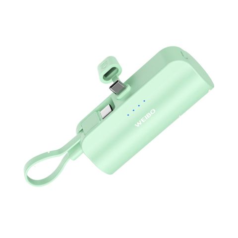 【WEIBO】Cutie放口袋行動電源 (Type-C 海沫綠)