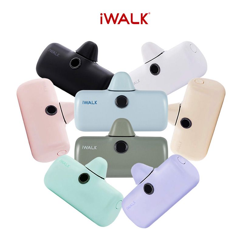 iWALK 愛沃可 新一代PRO加長版4800mAh快充行動電源lightning(IPHONE蘋果專用頭)-多色任選