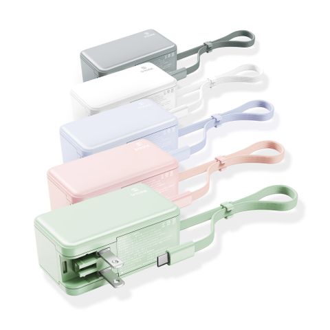 Sardine 沙丁魚 自帶線插頭二合一快充行動電源 5000mAh (Lightning / Type-C)