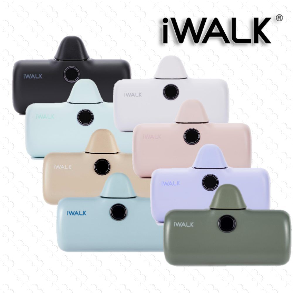 iWALK 愛沃可   第五代PRO版 數位顯示 快充行動電源 (Type-C安卓 / lightining-蘋果)-多色任選