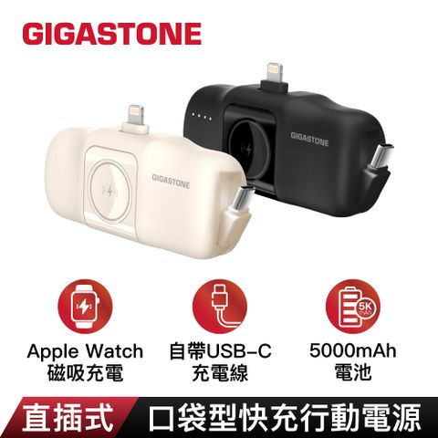 Gigastone 立達 5000mAh 雙介面15W直插式口袋快充行動電源MP-5000AL