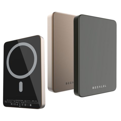 BEZALEL倍加能 Prelude S行動電源 5,000mAh MagSafe磁吸無線充電