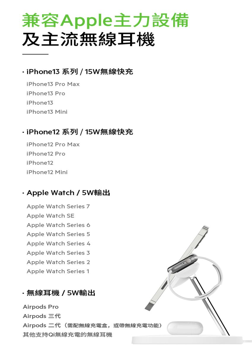 Belkin BOOST↑CHARGE™ PRO MagSafe(黑) 3 合1 無線充電器-強化