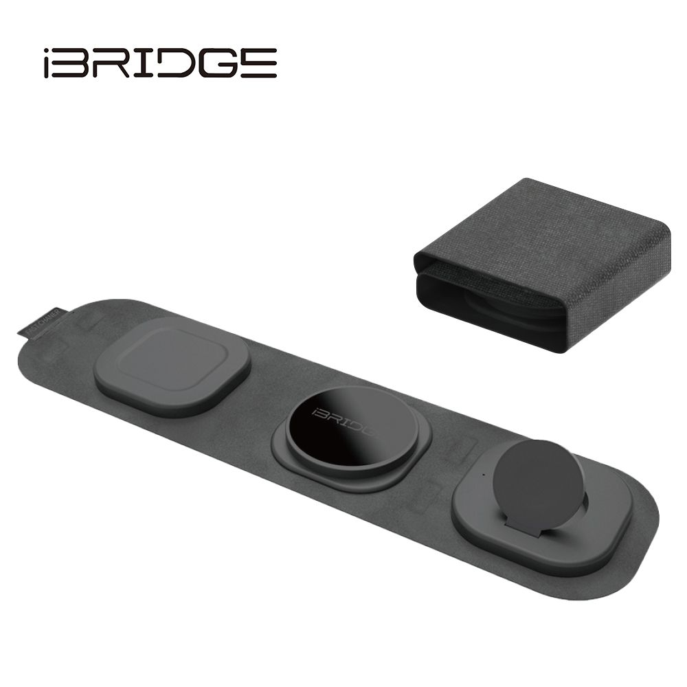 iBridge  三合一收納無線充電器