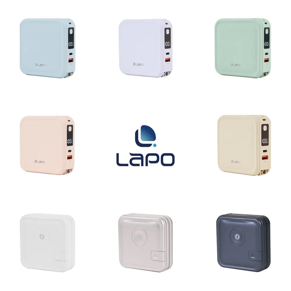 LAPO  超進化八合一 10000mAh 無線快充行動電源 WT-08