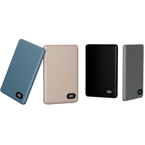 MCK 台灣製造 5000mah 鋁合金 超薄磁吸無線充電行動電源(MCK-WCC)