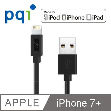 PQI i-Cable Lightning 全向式USB傳輸充電線100cm-黑