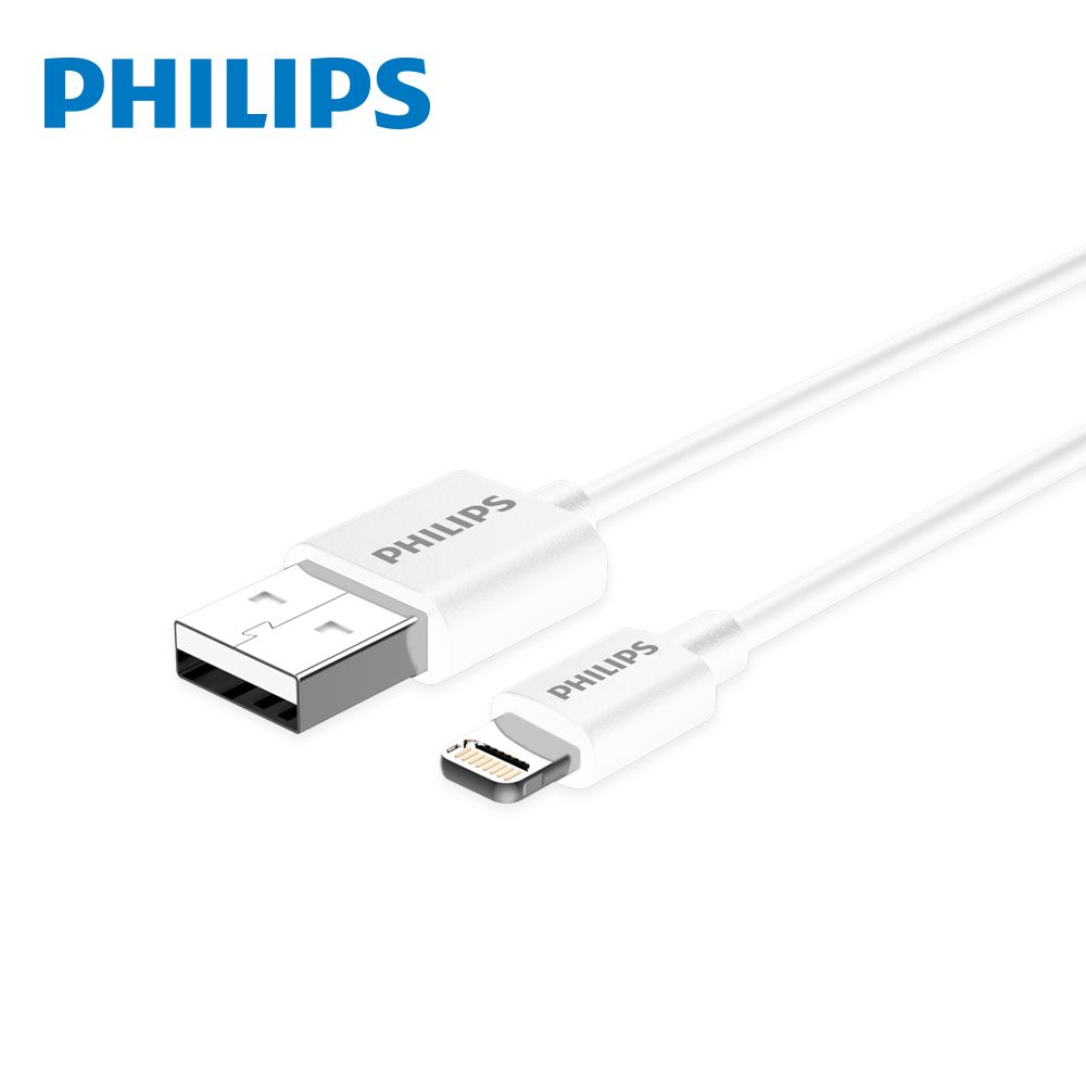 PHILIPS 飛利浦  100cm MFI lightning 手機充電線 DLC4547V