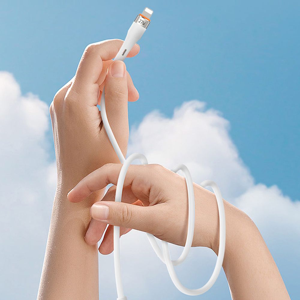 TOTU Lightning/iPhone充電線傳輸線快充線 3A快充 液態矽膠 CB-2系列 1M 拓途 灰色